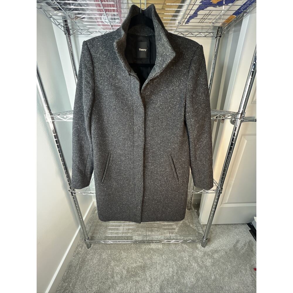 THEORY-Women’s Pea Coat-Size Petite-Pre Owned
